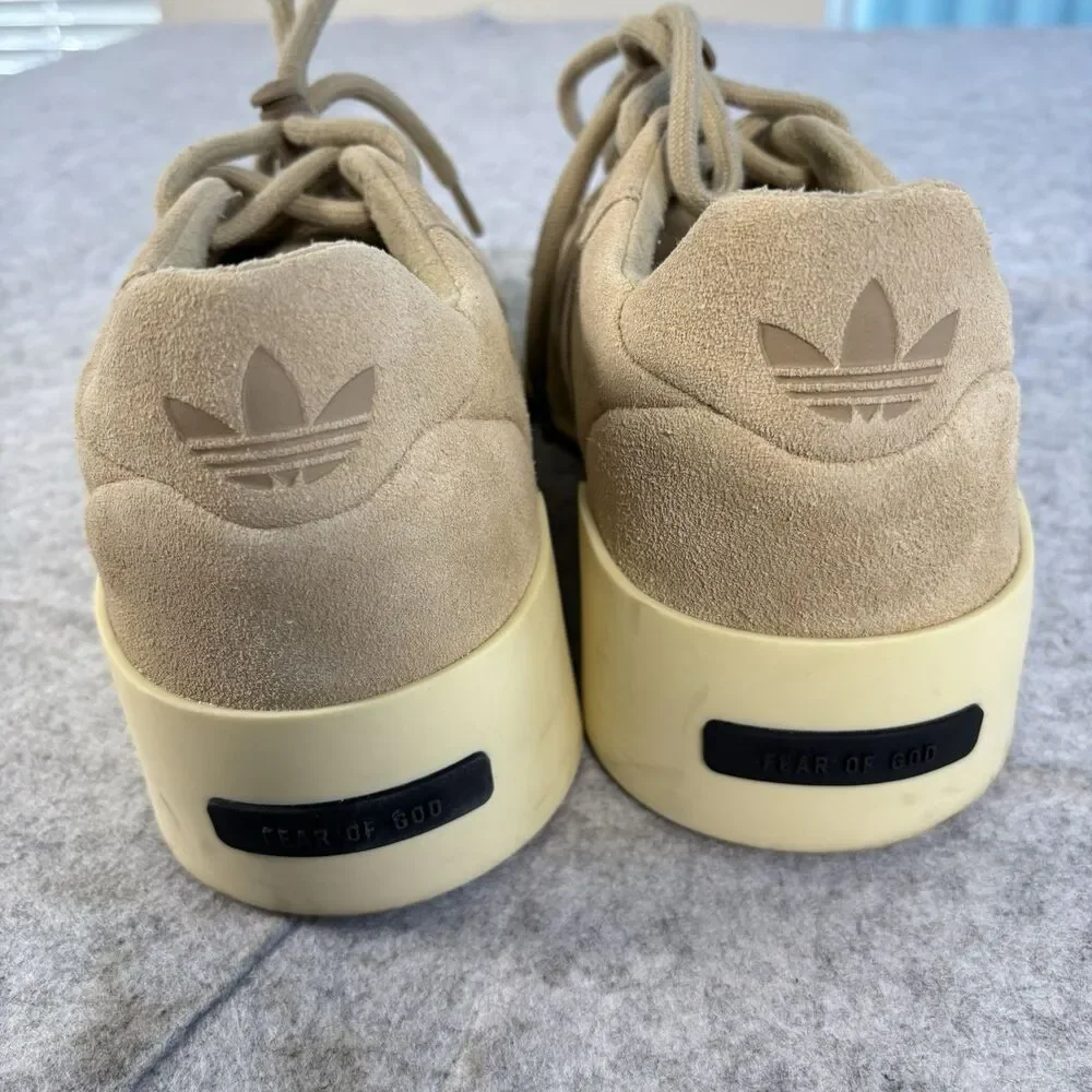 IE6213 - Mens 9.5 / Womens 10.5 - Adidas x Fear of God Athletics '86 Lo Clay EUC